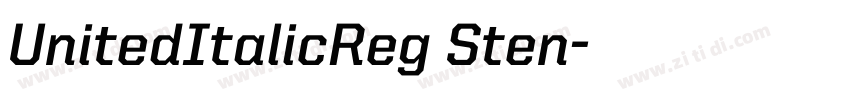 UnitedItalicReg Sten字体转换